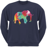 Splatter Elephant Black Adult Hoodie
