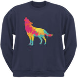 Splatter Wolf Black Adult Hoodie
