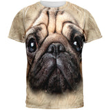 Pug Butt Funny All Over Adult T-Shirt