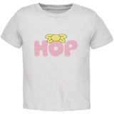 Easter - Hop Girls Bow Tie Black Toddler T-Shirt