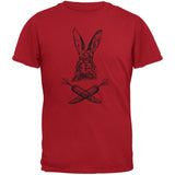 Easter - Jolly Rogers Rabbit Lime Green Adult T-Shirt