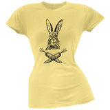 Easter - Jolly Rogers Rabbit Cream Juniors Soft T-Shirt