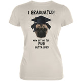 Graduation - Get The Pug Out Grad Cream Juniors Soft T-Shirt