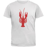 Summer - Lobster Faux Stitched Black Adult T-Shirt