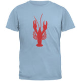 Summer - Lobster Faux Stitched Black Adult T-Shirt