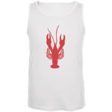 Summer - Lobster Faux Stitched Black Adult Tank Top