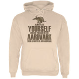 Always Be Yourself Aardvark Black Adult Hoodie