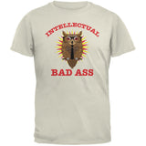 Graduation - Intellectual Bad Ass Owl Black Adult T-Shirt