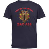 Graduation - Intellectual Bad Ass Owl Black Adult T-Shirt