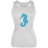 Summer - Seahorse Faux Stitched Juniors Soft Tank Top