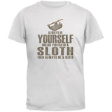 Always Be Yourself Sloth Brown Youth T-Shirt