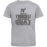 Always Be Yourself Goat Black Adult T-Shirt