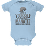 Always Be Yourself Manatee Black Soft Baby One Piece