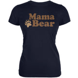 Mothers Day - Mama Bear Black Juniors Soft T-Shirt