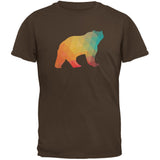 Bear Geometric Black Adult T-Shirt