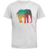 Elephant Geometric Navy Adult T-Shirt