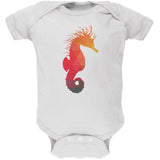 Seahorse Geometric Navy Soft Baby One Piece