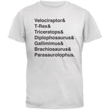 Jurassic Dino Varieties & Ampersand Black Adult T-Shirt