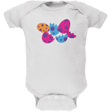 Jurassic Dinosaur Dino Eggs Light Blue Soft Baby One Piece