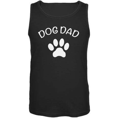 Father's Day Dog Dad Black Adult Tank Top
