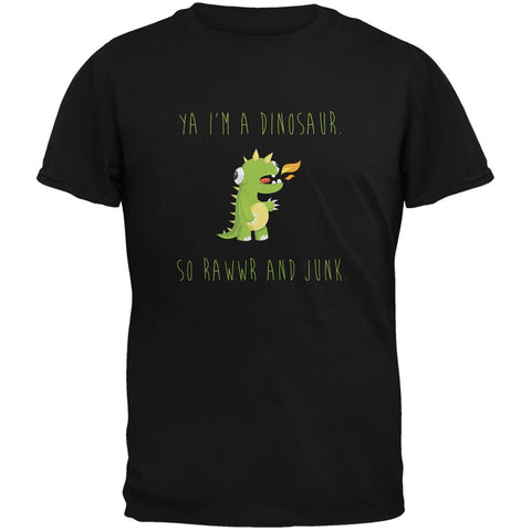 Ya I'm a Dinosaur - Goofy Black Youth T-Shirt