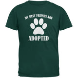 My Best Friends Are Adopted Black Adult T-Shirt