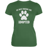 My Best Friends Are Adopted Aqua Juniors Soft T-Shirt