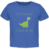 Ya I'm a Dinosaur - Brachiosaurus Black Toddler T-Shirt
