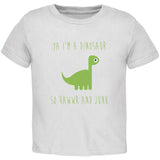 Ya I'm a Dinosaur - Brachiosaurus Black Toddler T-Shirt