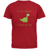 Ya I'm a Dinosaur - Brachiosaurus Black Toddler T-Shirt