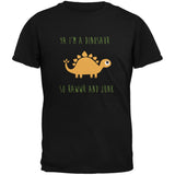 Ya I'm a Dinosaur - Stegosaurus Black Toddler T-Shirt