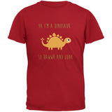 Ya I'm a Dinosaur - Stegosaurus Black Toddler T-Shirt