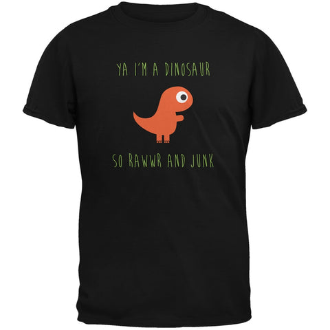 Ya I'm a Dinosaur - T-Rex Black Youth T-Shirt