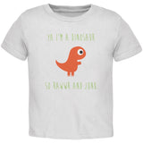 Ya I'm a Dinosaur - T-Rex Black Toddler T-Shirt