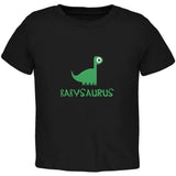 Babysaurus Father and Child Black Toddler T-Shirt