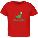 Babysaurus Father and Child Black Toddler T-Shirt