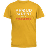 Proud Parent Of A Rescue Dog Black Adult T-Shirt