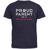 Proud Parent Of A Rescue Dog Black Adult T-Shirt