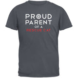 Proud Parent Of A Rescue Cat Black Adult T-Shirt