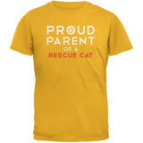 Proud Parent Of A Rescue Cat Black Adult T-Shirt