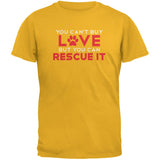 Rescue Love Black Adult T-Shirt