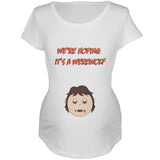 We're Hoping It's a Werewolf Black Maternity Soft T-Shirt
