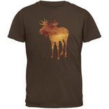 Native American Spirit Moose Black Adult T-Shirt