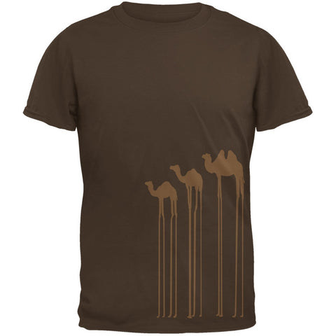 Surreal Camels Brown Adult T-Shirt