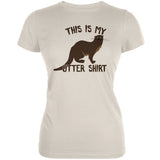 This Is My Otter Shirt Bright Yellow Juniors Soft T-Shirt