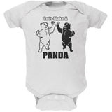 Let's Make a Panda Funny Black Soft Baby One Piece