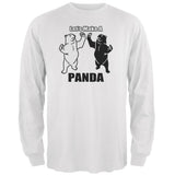 Let's Make A Panda Funny Heather Grey Adult Long Sleeve T-Shirt