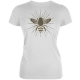 Bumble Bee Rays Bright Yellow Juniors Soft T-Shirt