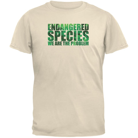 Endangered Species Problem Natural Adult Organic T-Shirt