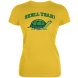 Shell Yeah Bright Yellow Juniors Soft T-Shirt